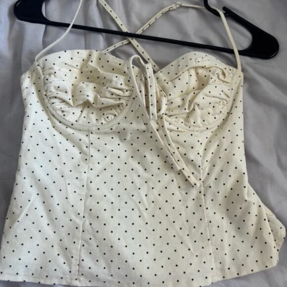 Cream polka dot cami - Picture 1 of 4